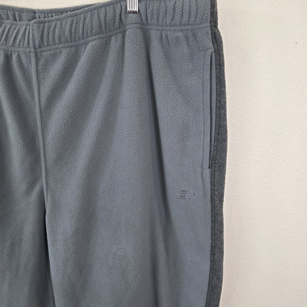 Starter Sweatpants Men’s Size 2XL (44-46) Gray Elastic Waist Straight Leg - Picture 2 of 6